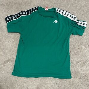 Kappa Emerald Green Tee with Red Logo Tag